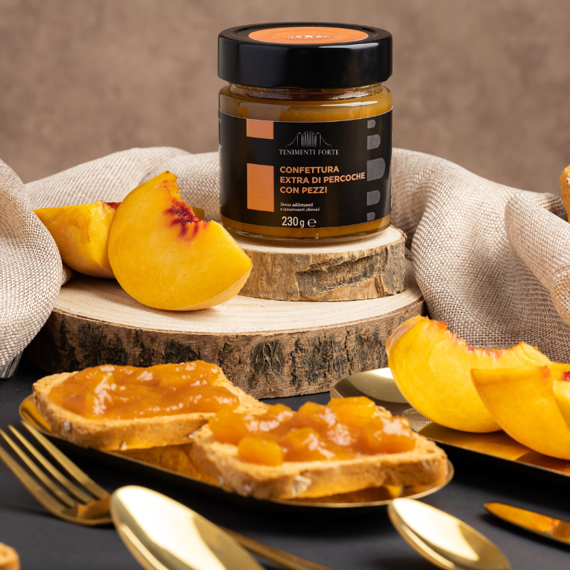 Marmellata – Confettura extra di percoche con pezzi