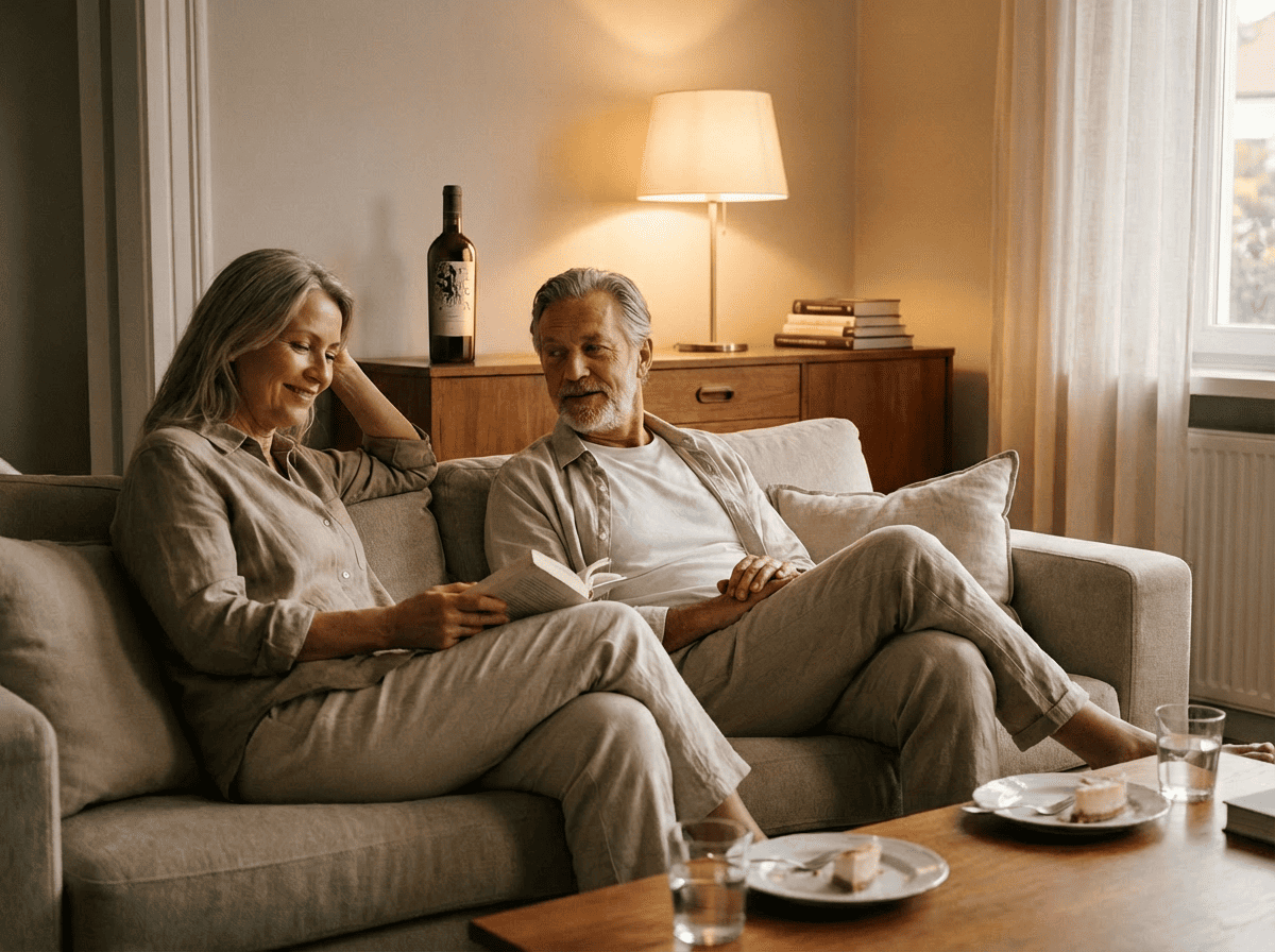 Dopo cena rilassato con vino Sergea