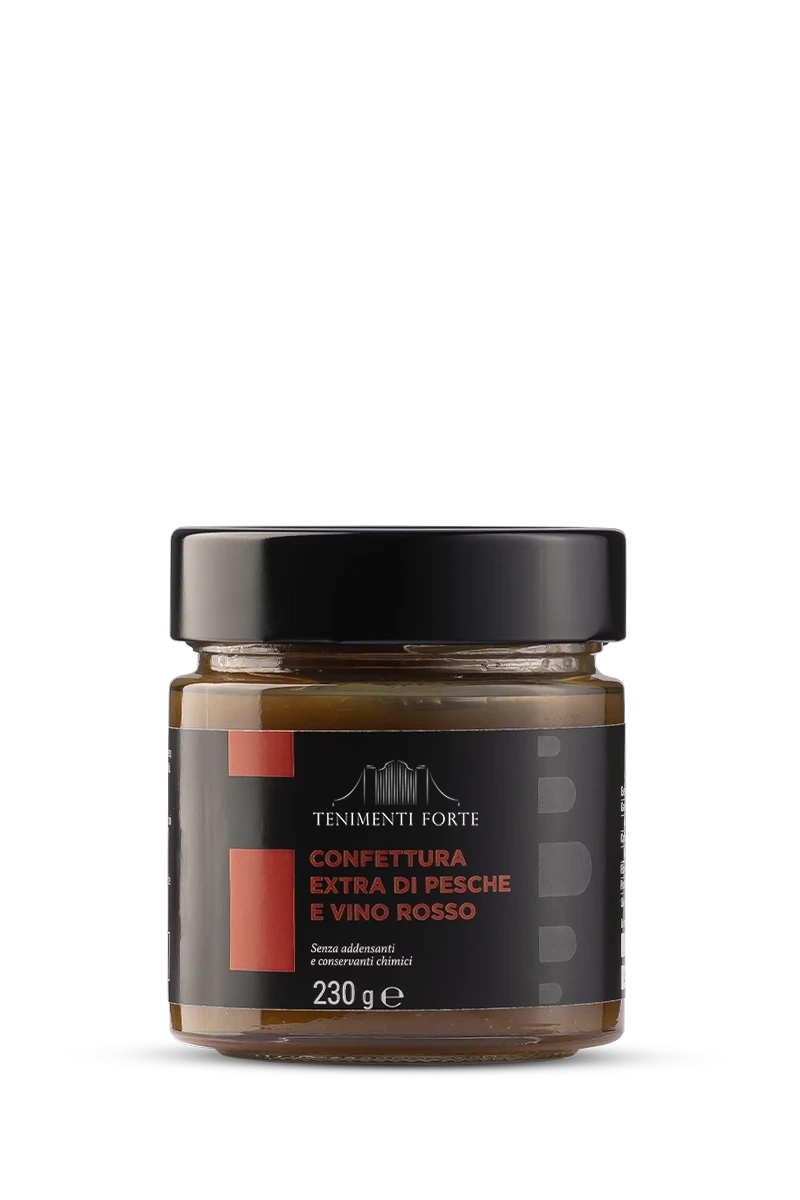 Marmellata – Confettura extra di pesche e vino rosso