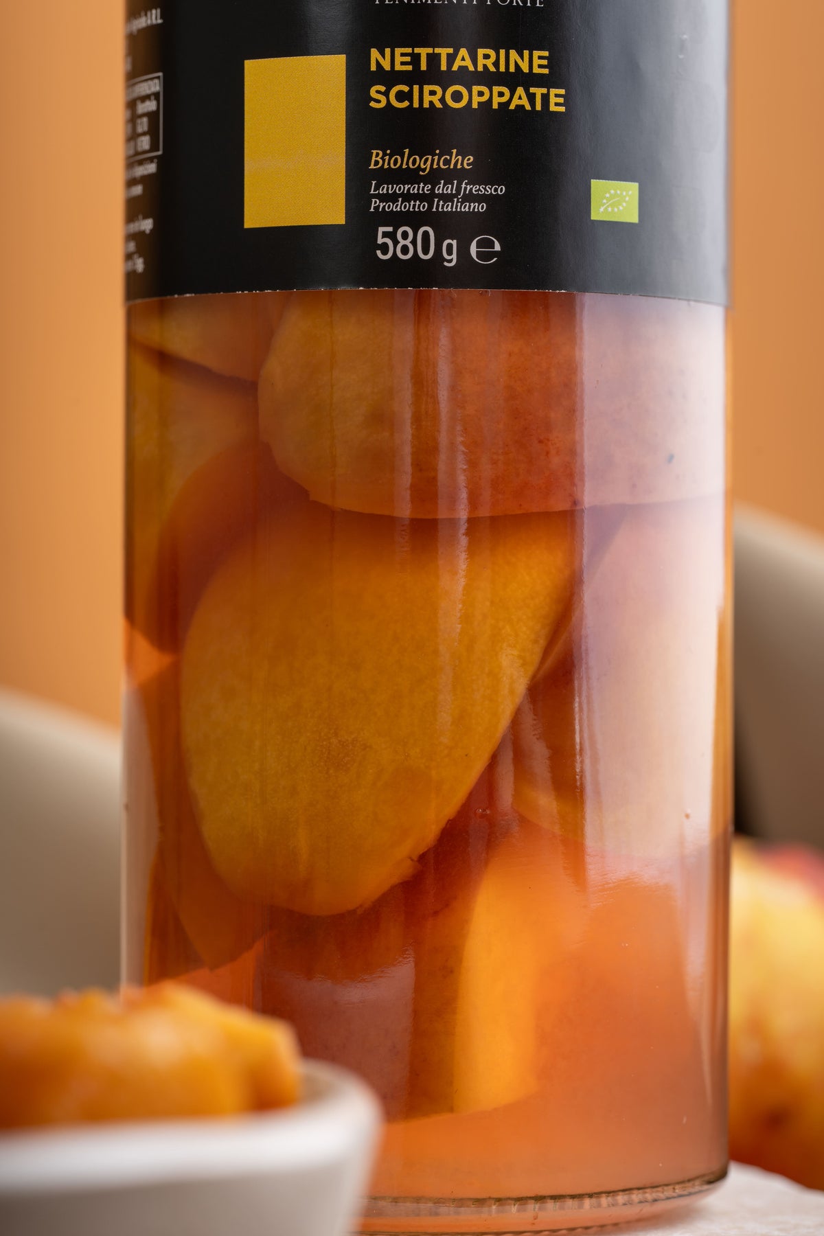 barattolo vetro pesche 